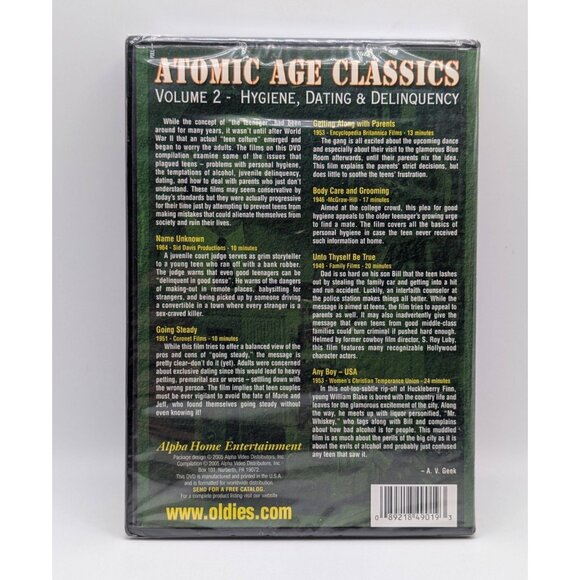 Alpha Video DVD Lot Lost Media 50s 60s Reefer Madness Sex Cigarettes Atomic Ads - Picture 9 of 9